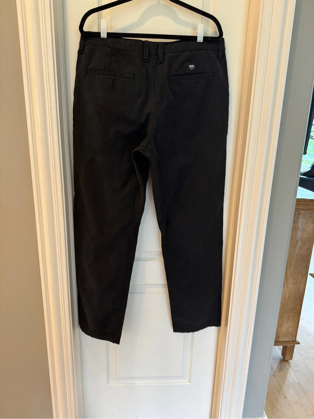 Vans Black Men's Chinos - Straight Casual Fit